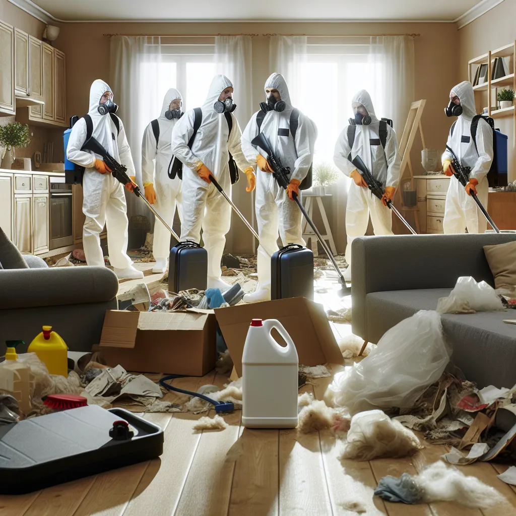 Désinfection Logement avec Déchets : Élimination des Bactéries