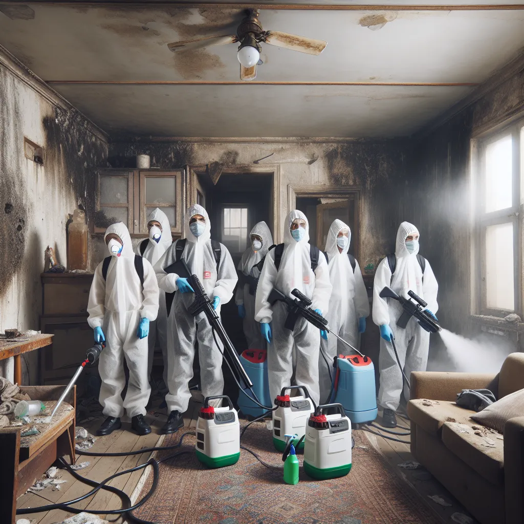 Désinfection logement dégradé : traitement sanitaire