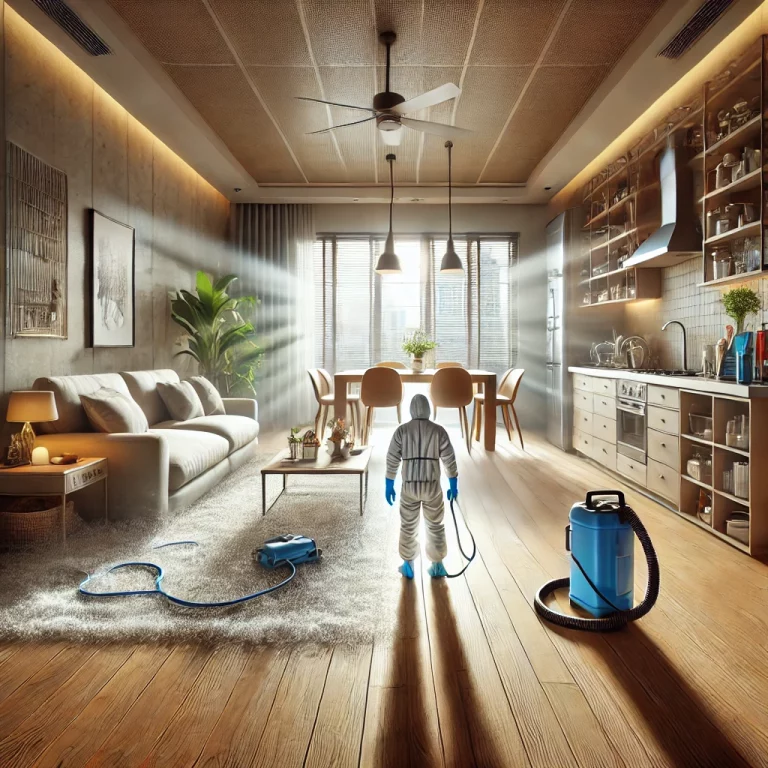 Photo d’un appartement propre et ordonné après un nettoyage et une désinfection approfondis