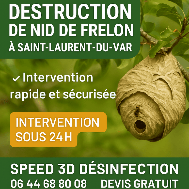 visuel professionnel Speed 3D pour destruction de nid de frelon